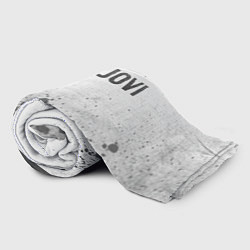 Плед флисовый Bon Jovi - white gradient посередине, цвет: 3D-велсофт — фото 2