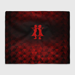 Плед флисовый Hunter x Hunter red poly, цвет: 3D-велсофт