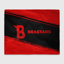 Плед флисовый Beastars - red gradient по-горизонтали, цвет: 3D-велсофт