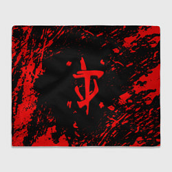 Плед флисовый Doom красные краски, цвет: 3D-велсофт