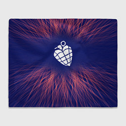 Плед флисовый Green Day red energy, цвет: 3D-велсофт