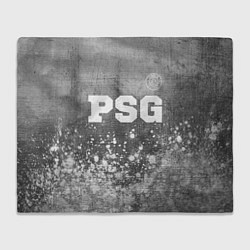 Плед флисовый PSG - grey gradient посередине, цвет: 3D-велсофт