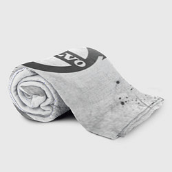 Плед флисовый Volvo - white gradient, цвет: 3D-велсофт — фото 2