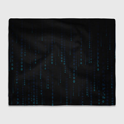 Плед флисовый Color black blue, цвет: 3D-велсофт