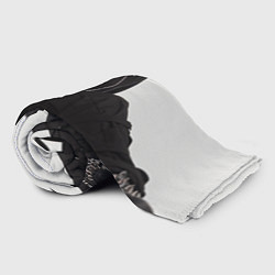 Плед флисовый Sitting Billie Eilish, цвет: 3D-велсофт — фото 2