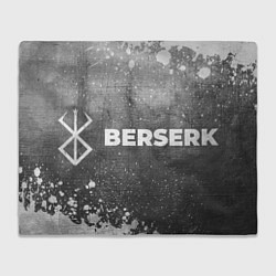 Плед флисовый Berserk - grey gradient по-горизонтали, цвет: 3D-велсофт