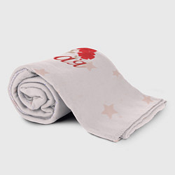 Плед флисовый 9 мая гвоздики, цвет: 3D-велсофт — фото 2