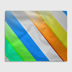 Плед флисовый Striped, цвет: 3D-велсофт