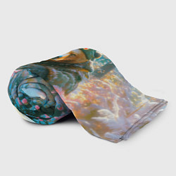 Плед флисовый Русский медведь военный в лесу, цвет: 3D-велсофт — фото 2