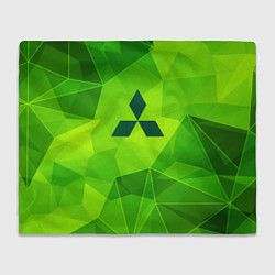 Плед флисовый Mitsubishi green poly, цвет: 3D-велсофт