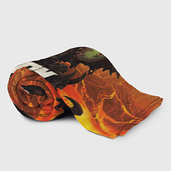 Плед флисовый Doom the dark ages, цвет: 3D-велсофт — фото 2