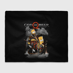 Плед флисовый God of beer, цвет: 3D-велсофт