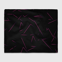 Плед флисовый Color pink line, цвет: 3D-велсофт