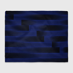 Плед флисовый Color blue square, цвет: 3D-велсофт