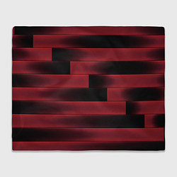 Плед флисовый Color red square, цвет: 3D-велсофт