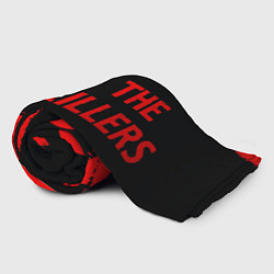 Плед флисовый The Killers - red gradient по-горизонтали, цвет: 3D-велсофт — фото 2