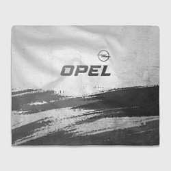 Плед флисовый Opel - white gradient посередине, цвет: 3D-велсофт