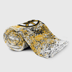 Плед флисовый Boston Bruins NHL white, цвет: 3D-велсофт — фото 2