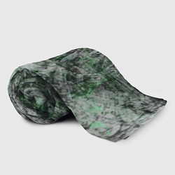 Плед флисовый Абстракция - grey emerald rock, цвет: 3D-велсофт — фото 2