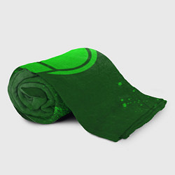 Плед флисовый League of Legends - green gradient, цвет: 3D-велсофт — фото 2
