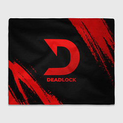Плед флисовый Deadlock - red gradient, цвет: 3D-велсофт