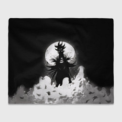 Плед флисовый Пришелец на фоне луны, цвет: 3D-велсофт