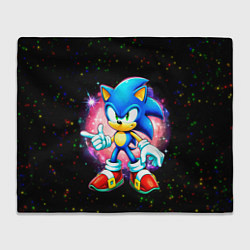 Плед флисовый Sonic in space, цвет: 3D-велсофт