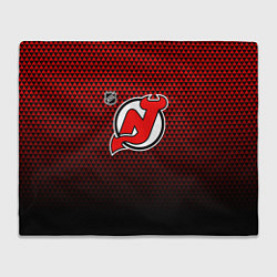 Плед Нью Джерси Девилз - красный градиент