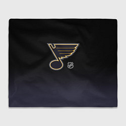 Плед флисовый Сент Луис Блюз - градиент, цвет: 3D-велсофт