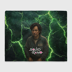 Плед флисовый Игра в кальмара игрок 456, цвет: 3D-велсофт