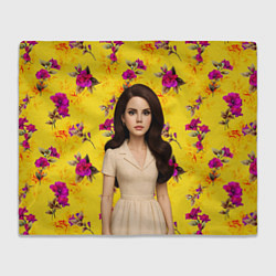 Плед флисовый Lana Del Rey образ куклы, цвет: 3D-велсофт