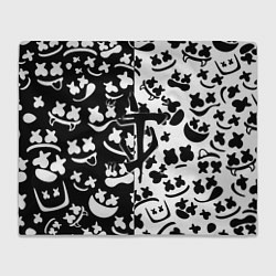 Плед флисовый Doom x Marshmello pattern, цвет: 3D-велсофт