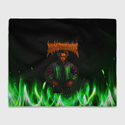 Плед флисовый XXXTentacion hardcore, цвет: 3D-велсофт