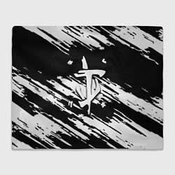 Плед флисовый Doom краски полосы, цвет: 3D-велсофт