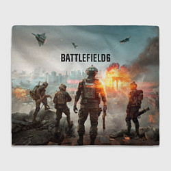 Плед флисовый Солдаты из Battlefield 6, цвет: 3D-велсофт