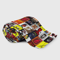 Плед флисовый Metallica - обложки альбомов и песен, цвет: 3D-велсофт — фото 2