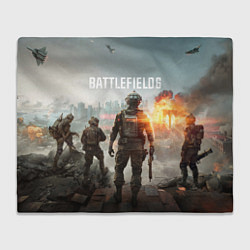 Плед флисовый Битва за Бруклин из Battlefield 6, цвет: 3D-велсофт