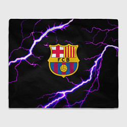 Плед флисовый Barcelona neon storm, цвет: 3D-велсофт