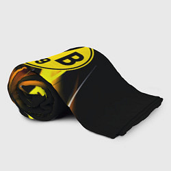 Плед флисовый Borussia спортивная геометрия, цвет: 3D-велсофт — фото 2