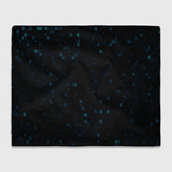Плед флисовый Color dark blue khaki, цвет: 3D-велсофт