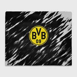 Плед флисовый Borussia штрихи красок текстура, цвет: 3D-велсофт