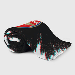 Плед флисовый Арсенал краски глитч текстура, цвет: 3D-велсофт — фото 2