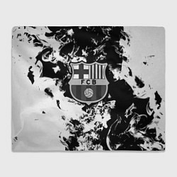 Плед флисовый Juventus белый дым, цвет: 3D-велсофт