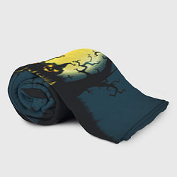 Плед флисовый Полнолуние в Хэллоуин, цвет: 3D-велсофт — фото 2