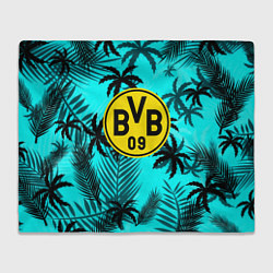 Плед флисовый Borussia неоновые тропики гта, цвет: 3D-велсофт