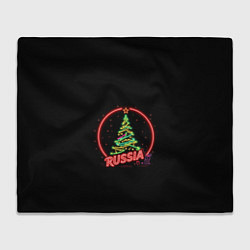 Плед флисовый New year, цвет: 3D-велсофт