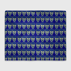 Плед флисовый Сияние черепа, цвет: 3D-велсофт