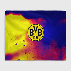 Плед флисовый Borussia космические краски, цвет: 3D-велсофт