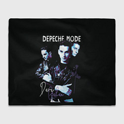 Плед флисовый Dave Gahan Depeche Mode rose, цвет: 3D-велсофт
