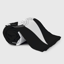 Плед флисовый Реал Мадрид геометрия полосы, цвет: 3D-велсофт — фото 2